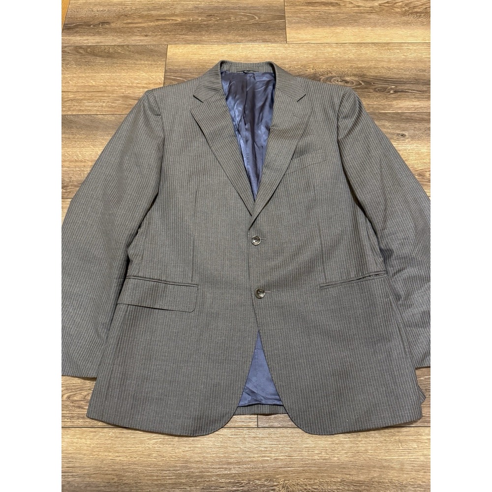 Suitsupply Napoli Zignone Blazer Mens 44 Regular Gray Pure Wool‎ Super 110s